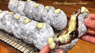 CHOCO BAVARIAN CREAM DONUT | No Bake