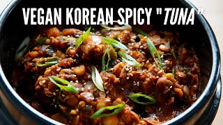 QUICK & EASY - Ready in 15 minutes | Vegan Korean Spicy Chickpea “Tuna” Stew | Chamchi-Jjigae 참치찌개 by YdaJun's Plant-based Kitchen 3,473 views 3 years ago 2 minutes, 7 seconds