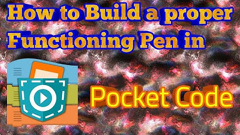 Pocket Code | how to create a proper functioning pen