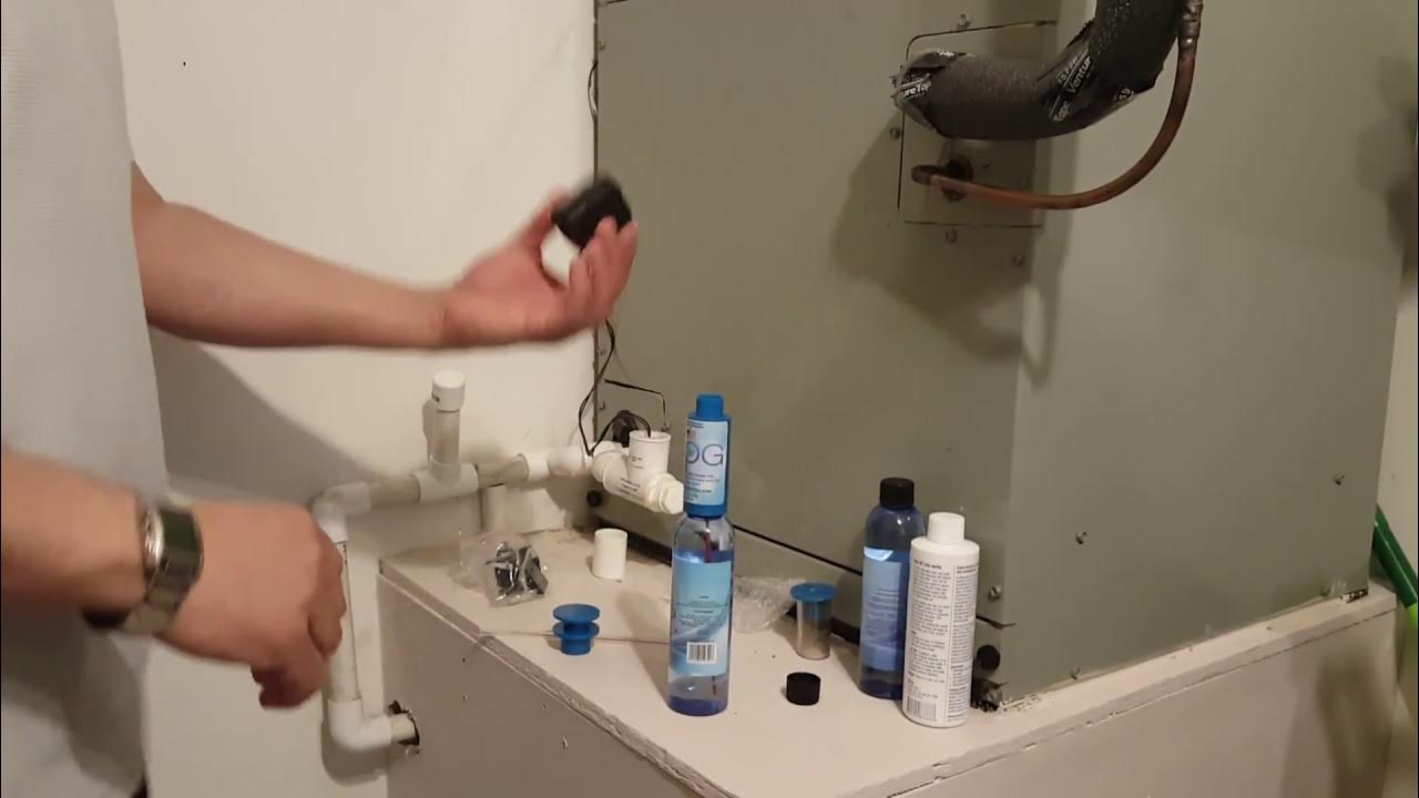 How to fix unclog clean your ac condensate drain line. https//squareup