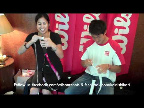 Wilson Tennis Pro Overgrip Challenge with Kei Nish...