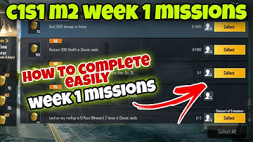 C1S1 M2 Week 1 RP Missions Full Explained | How To Complete Easily M2 Week 1 Mission