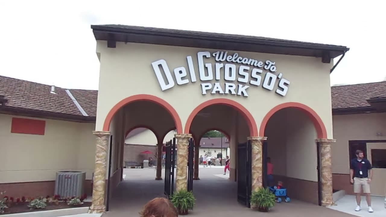 DelGrosso's Amusement Park, Tipton, PA 2016 New Entrance YouTube