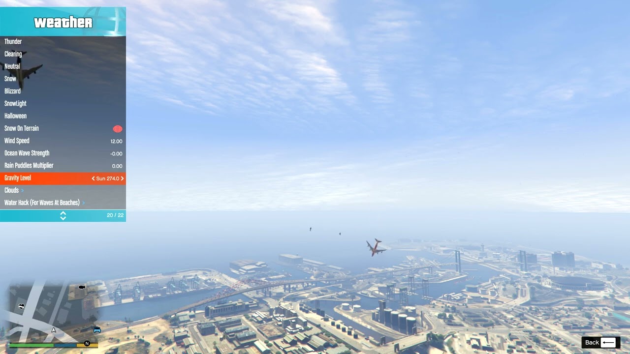 Planes go bye-bye (Sun-level gravity on) [GTA V]
