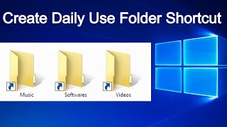 Create a Shortcut of a Folder on Desktop | Daily Use Folder or Files Desktop Shortcut screenshot 2