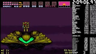 (Super Metroid) Suitless True Completion (2:09:06)