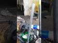 CONSTANT LUBRIFICATION DURING EXCAVATOR'S DIPPER STICK REPAIR USING LINE BORING MACHINE IN WORKSHOP