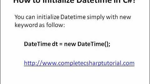 C# DateTimes