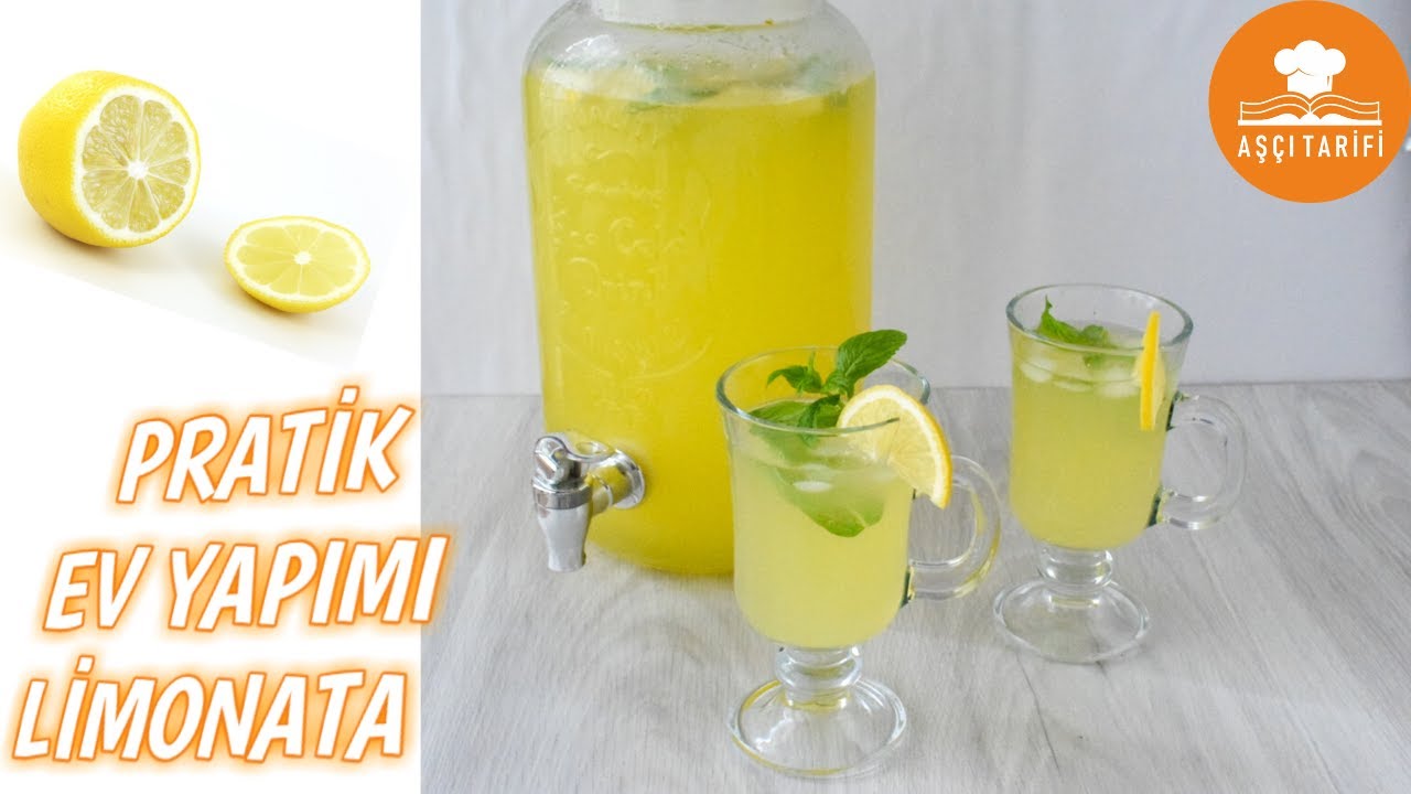 pratik limonata tarifi ev yapimi orijinal limonata yapimi limonata nasil yapilir youtube li monata tatli tatli tarifleri