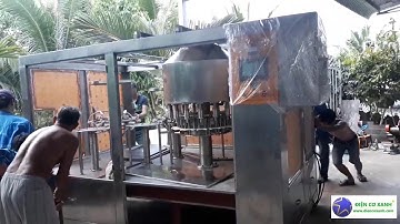 ĐIỆN CƠ XANH chuyên chế tạo dây chuyền chiết rót tự động, chiết rót nước uống, chiết rót nước mắn