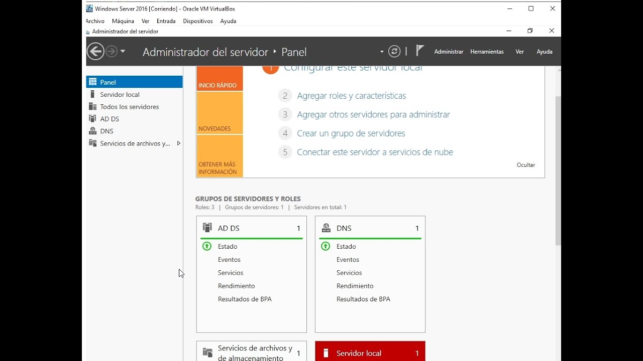 Creación de Dominio Windows Server - YouTube