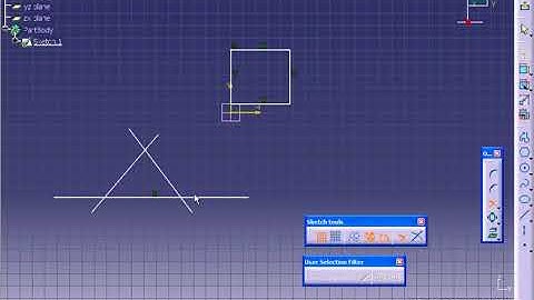 Catia V5 Tutorial 018   Trim Extend Sketch