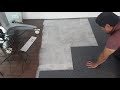 Carpet tile installation/ Укладка ковровой плитки.Своими руками. Модет любой.