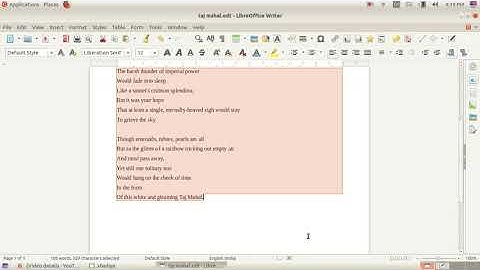 IT : STD 8 Libreoffice Writer - Part 2
