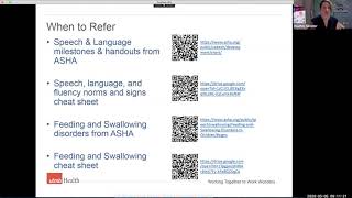 When to Refer and the Role of the SLP - Catherine Davis and Heather Sommer