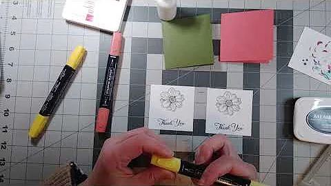 Mini 3x3 Cards and Simple Stamping