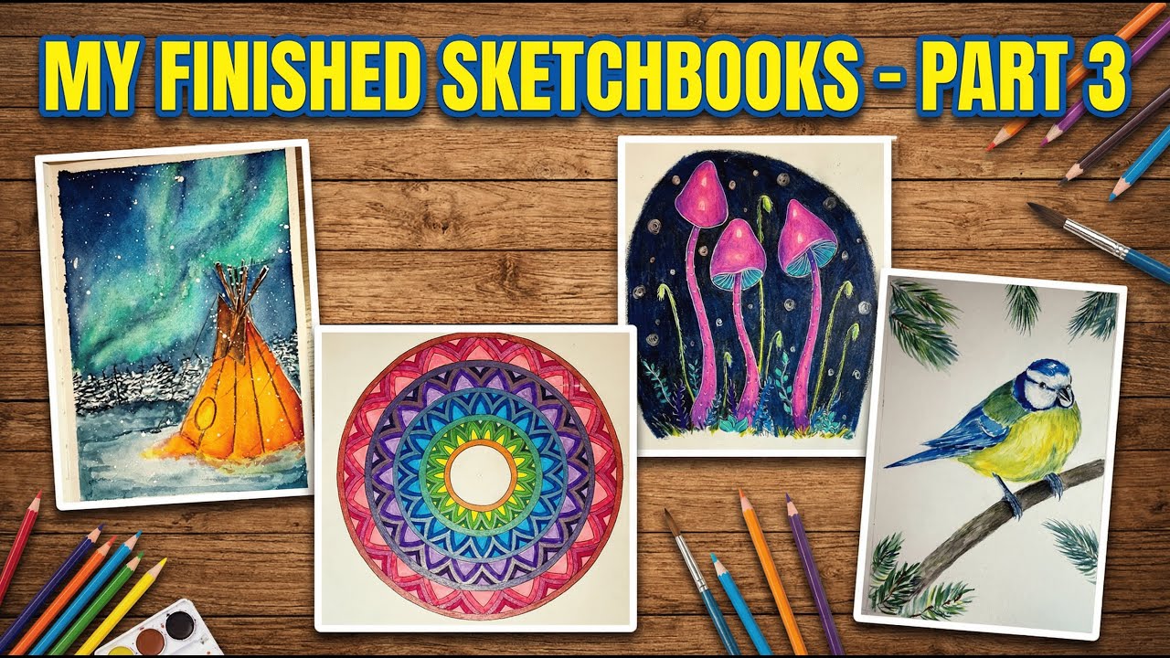 My Completed Sketchbooks: Part 3 ✍️ (The Collection grows!)