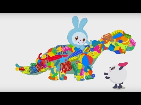 Малышарики - Умные песенки - Уборка игрушек - мультфильм для самых маленьких