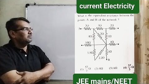 What is the equivalent resistance between the points A and B of the network.