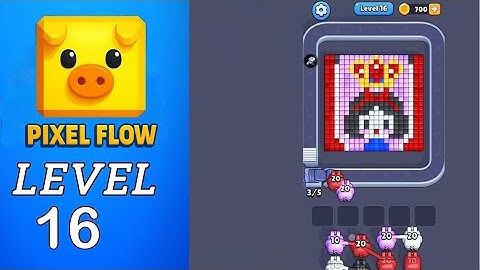 Pixel Flow Level 16 Walkthrough