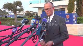 Merz and Meloni among EU leaders arriving for Cyprus summit