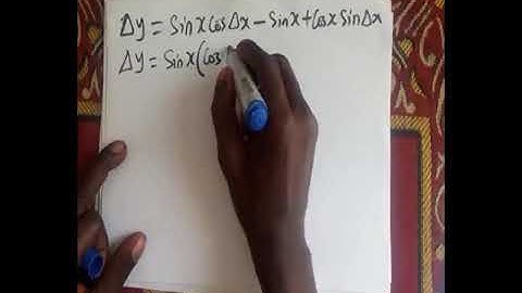 Differential of y=sinx using first principle
