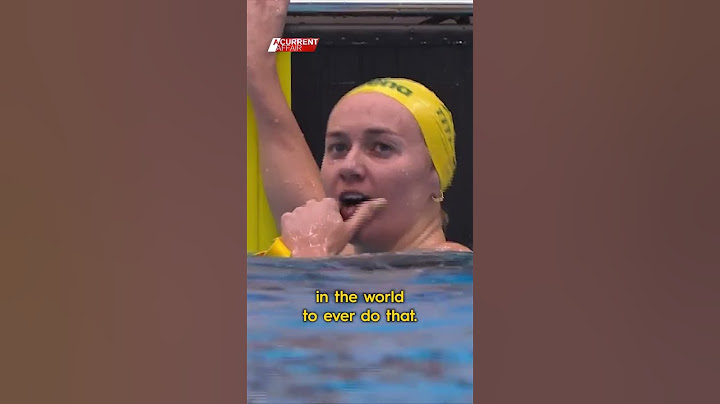 Ariarne Titmus wins gold, coach celebrates #9ACA