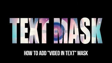 How to Make a Video in Text Effect