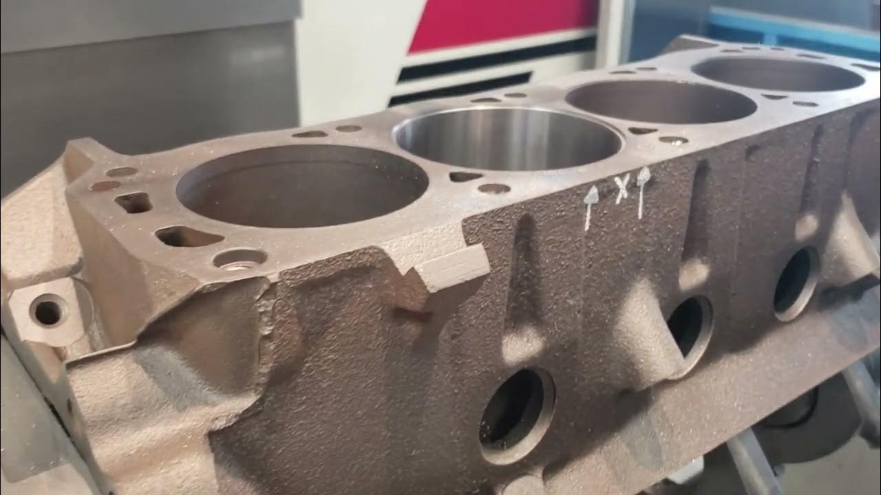 Engine Cylinder Sleeve Machining & Install YouTube
