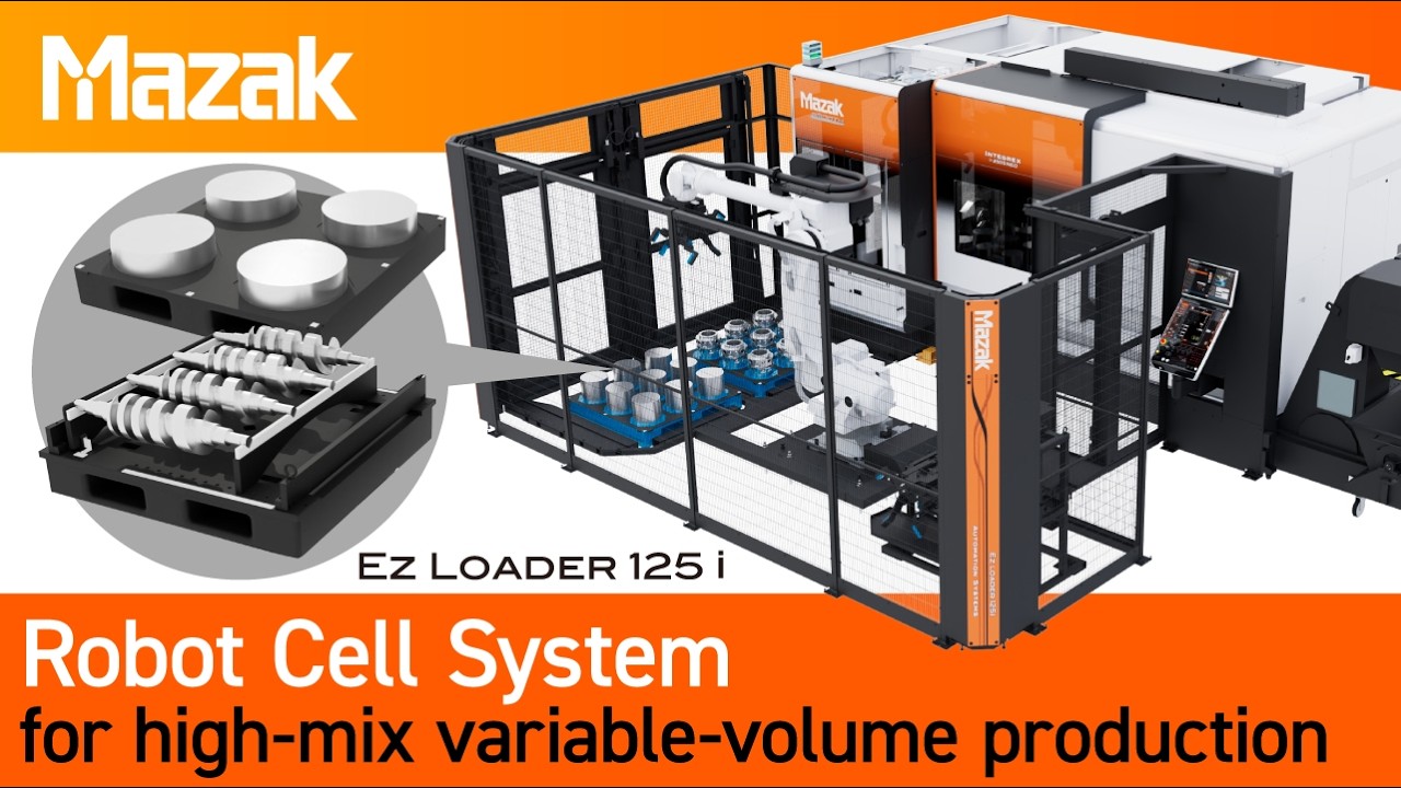 Industrial robot cell with simple teaching-less operation “Ez