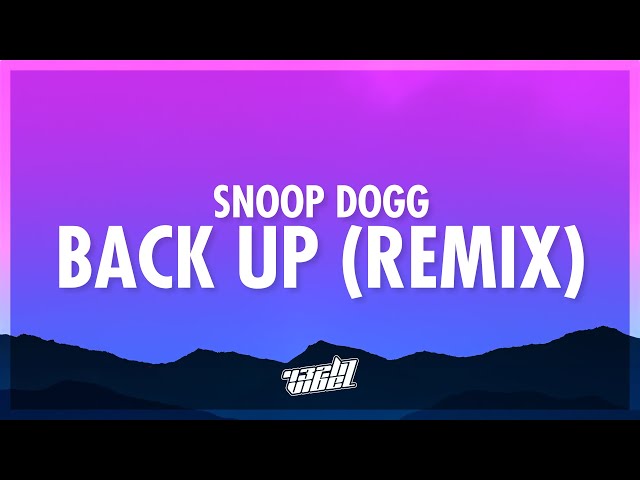 Snoop Dogg - Back Up Ho: listen with lyrics