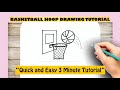 Basketball hoop drawing tutorial