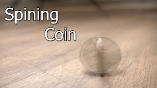 The coin spins for one minute