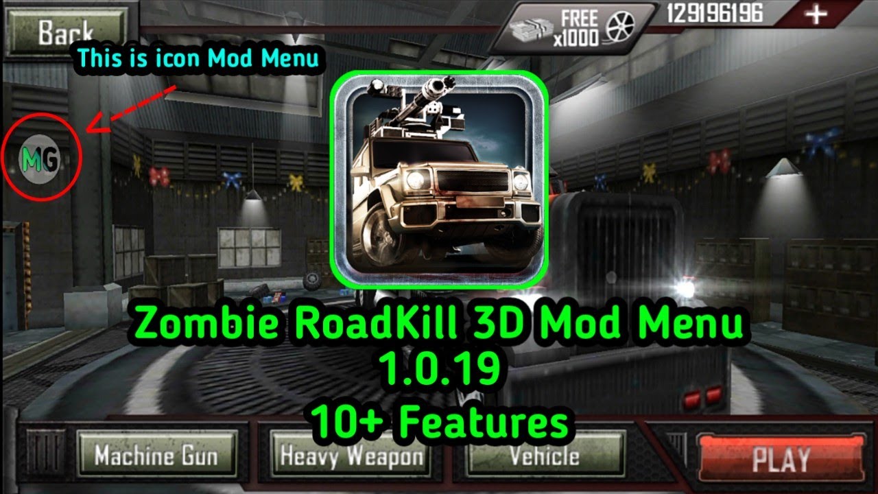 ZOMBIE ROADKILL 3D MOD MENU 1.0.19 UNLOCK ALL CARS NEW