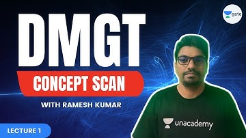 DMGT Concept Scan with Ramesh Kumar | Lec 1