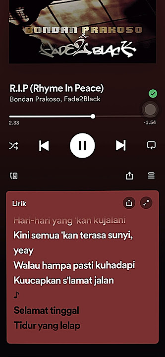 R.I.P (Rhyme In Peace) #bondanprakoso #music #liriklagu #youtubeshorts