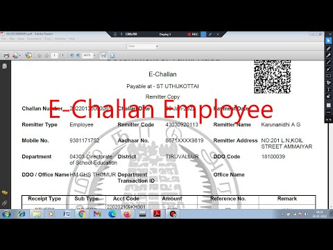 E Challan Employee in ifhrms