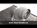 BEND ADAPTER Ø60/100 for condensing boilers