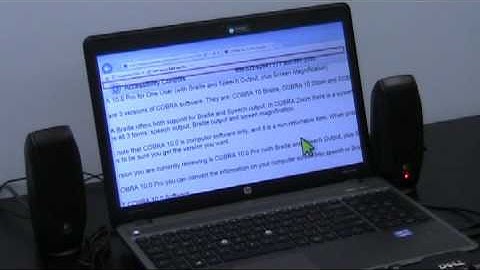 Cobra 10 - Screen Reading Software - MaxiAids.com