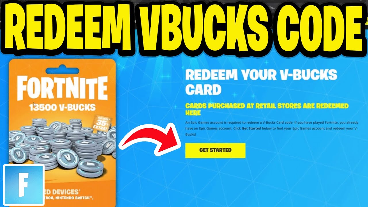 Vbucks Code Sample How To Redeem Fortnite Vbucks Code - YouTube