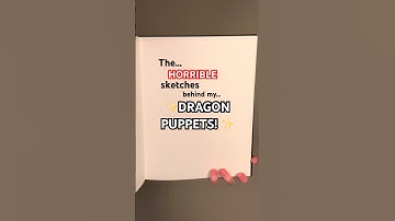 The SKETCHES behind my dragon puppets // VIC: @Forkscales // #dragonpuppets #art #paperdragon