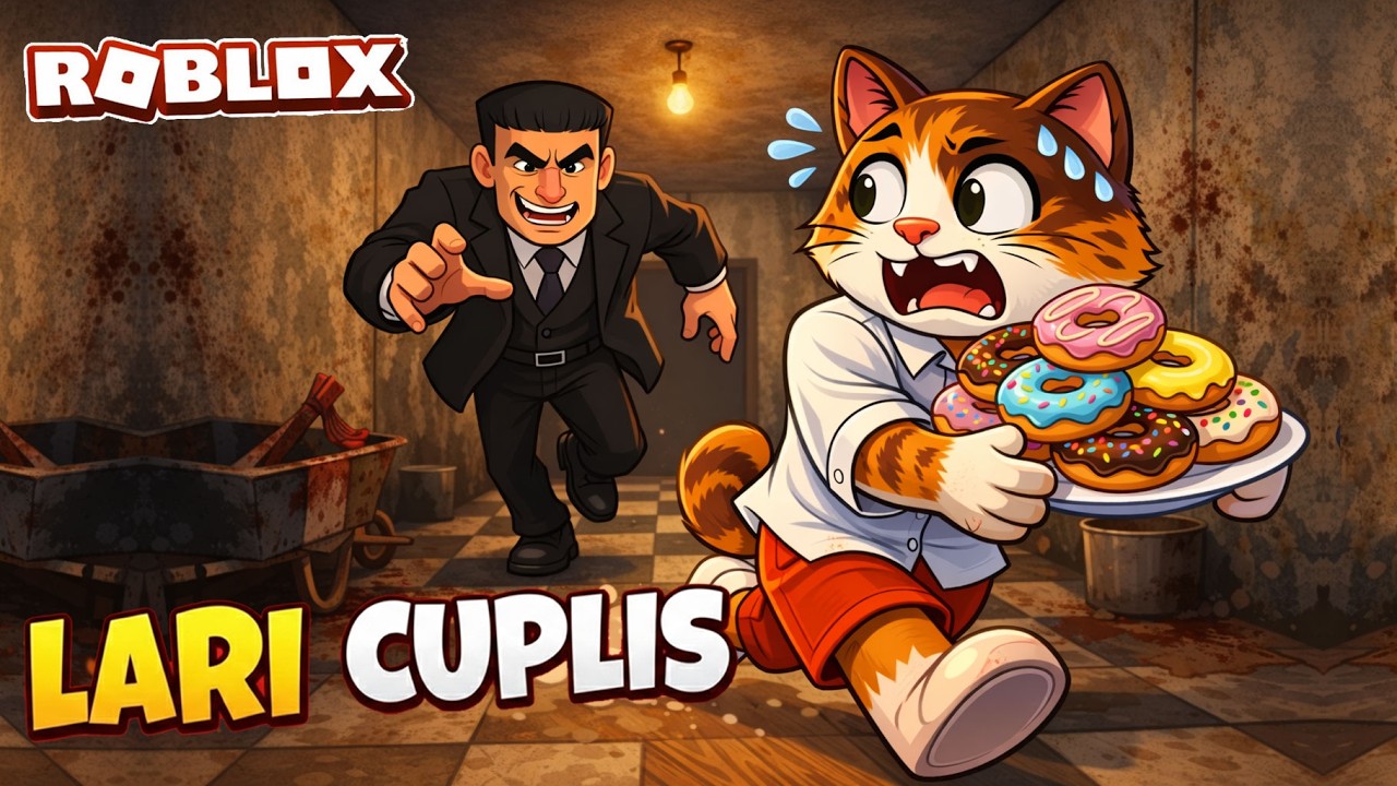 CUPLIS VS OM PENJAGA DONAT! 🍩👀 Kejar-Kejaran Paling KOCaK! | Roblox