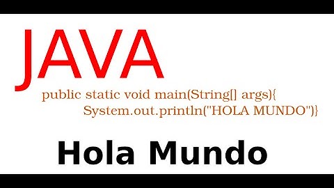 Hola mundo en java
