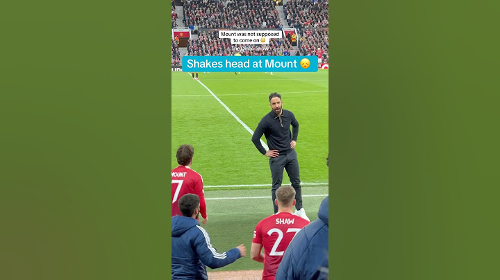 Mason Mount was not suppose to be subbed on but Ruben Amorim changed his mind and 10 minutes later..