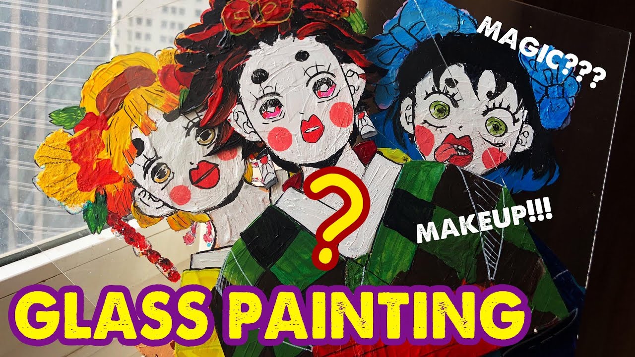 Удивительные картины на стекле - Inosuke, Zenitsu and Tanjiro | Huta Chan 