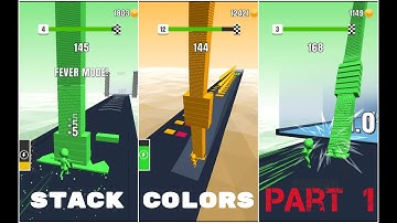 Stack Colors Gameplay Part 1 Walkthrough | Levels 1 - 5