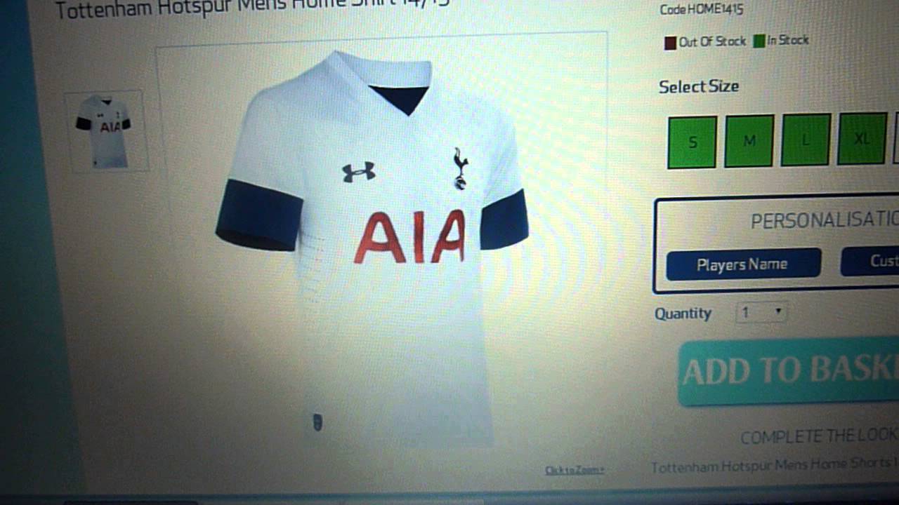 Tottenham Hotspur 2014/15 HOME Kit Leak - YouTube