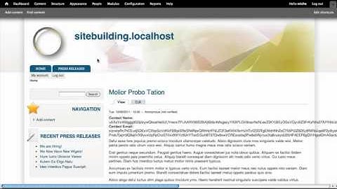 Introduction to Site Building with Drupal 7