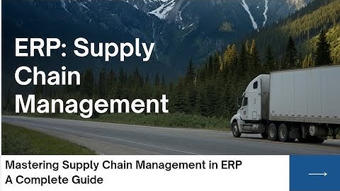 SCM in ERP Explained #supplychain #erp #enterprisesoftware #cloud #webdevelopment #ai #ml #data