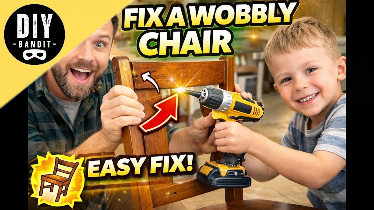 🔥 How to Fix a Wobbly Chair in Minutes ➔ So Easy a Kid Can Do It!